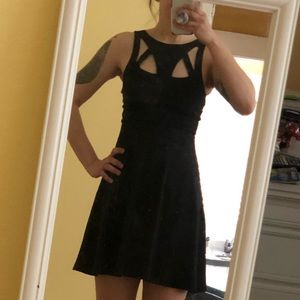 Little Black Dress with Cut Outs